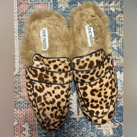 Steve Madden Kaden-L Leopard Print Mule Loafers – Size 7.5 - Picture 1 of 5